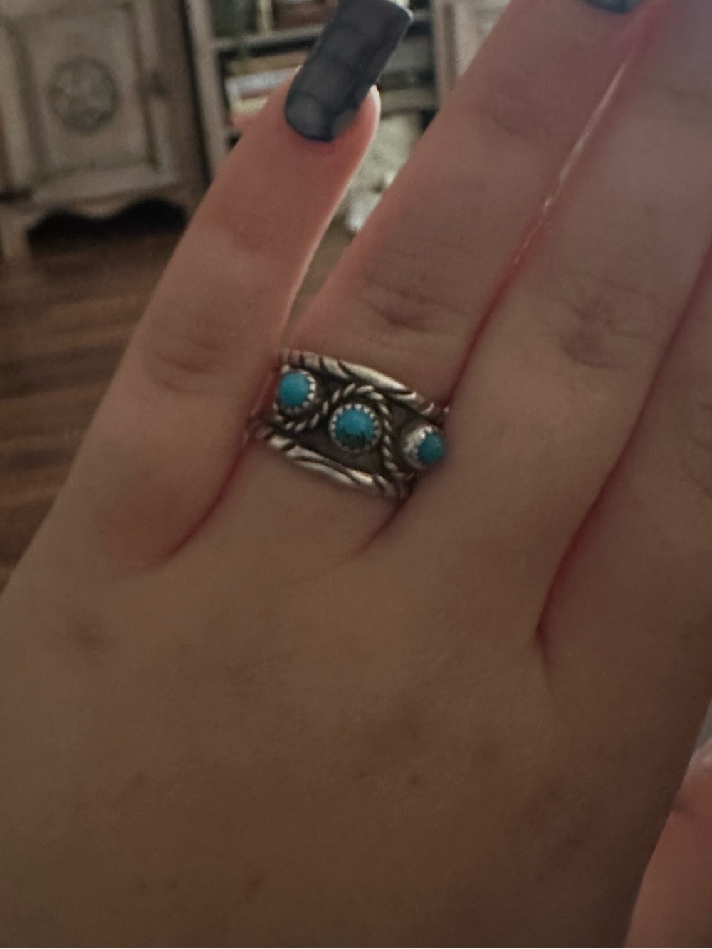 Vintage Navajo Turquoise Ring